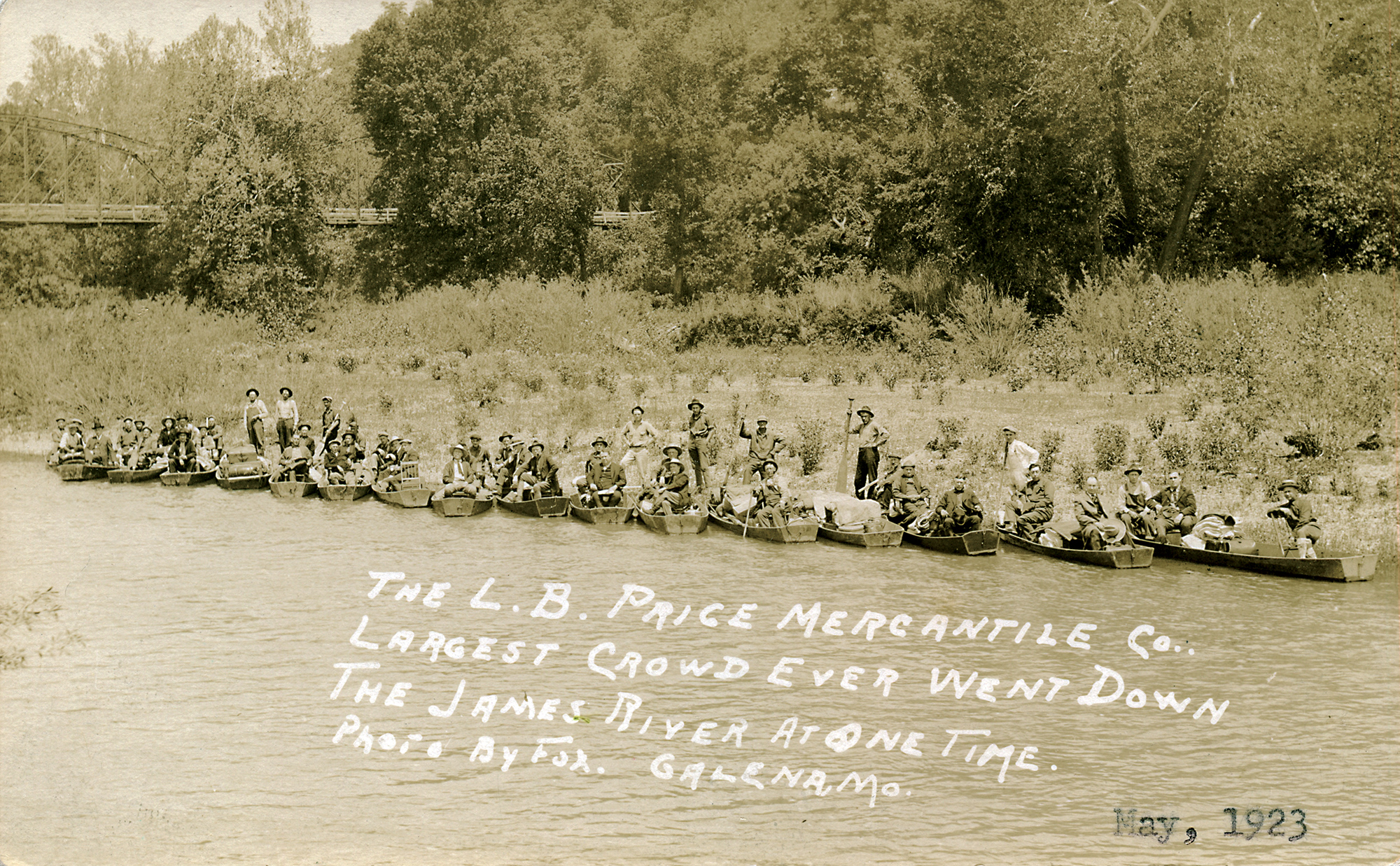 “Largest Ever” – James River Float Trip For L. B Price Mercantile, 1923 ...